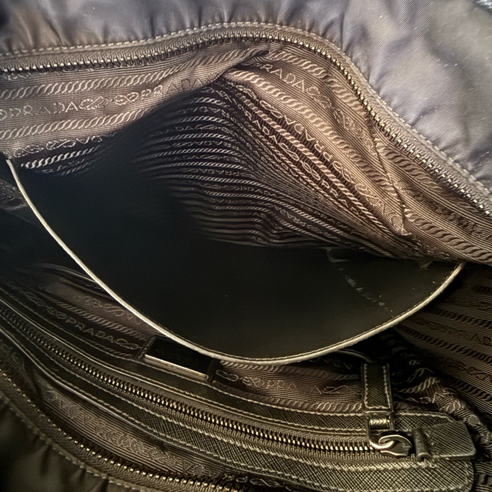 Prada Black Nylon Zipped Shopping Tote Bag - Picture 11 of 13